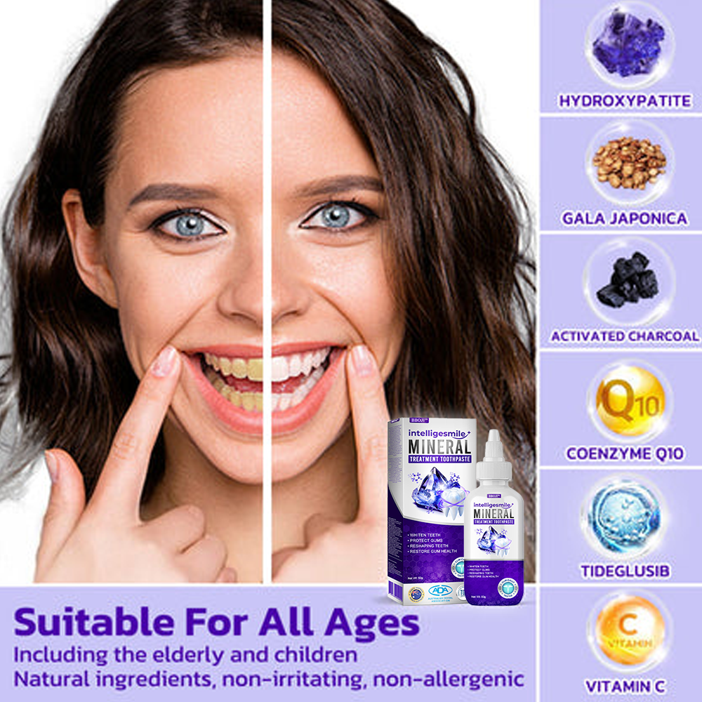 🥇 BBOJI™ Dentifricio IntelligeSmile con Trattamento Minerale (🇦🇺 Consigliato ADA)