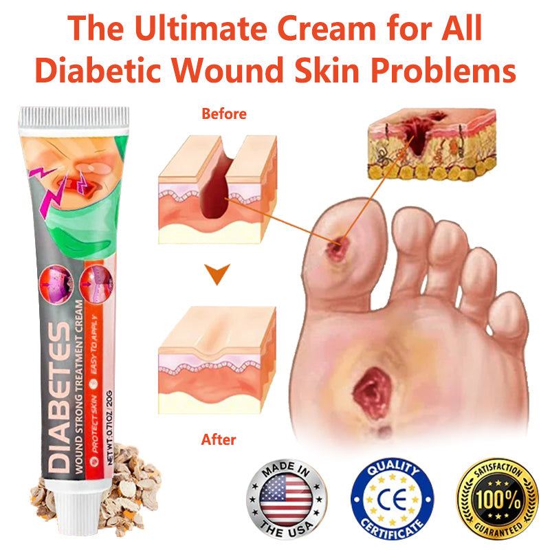 ✨HZA™ Crema per il trattamento forte delle ferite del diabete (👨⚕️Allevia il prurito della pelle, riduce gonfiore e dolore, antibatterica e antinfiammatoria, ferite a rapida guarigione, anti-cicatrici e antibatterica)