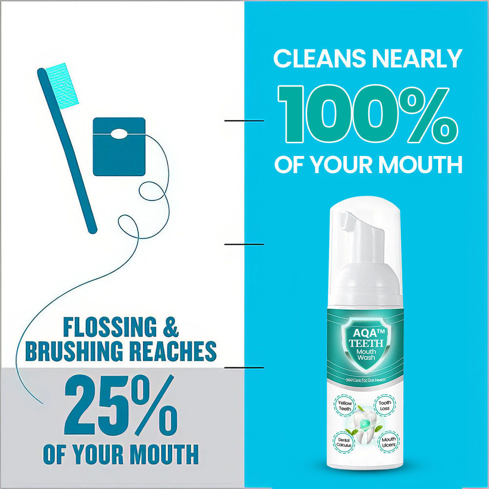 🔥 ULTIMO GIORNO - SCONTO DEL 70% 🔥 AQA™ COLLUTORIO NEW TEETH - Risolve tutti i problemi del cavo orale