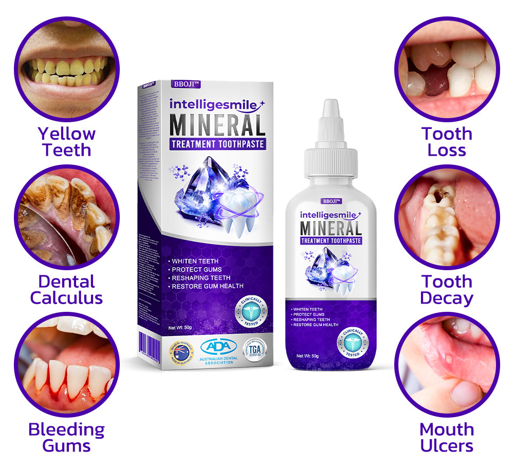 🥇 BBOJI™ Dentifricio IntelligeSmile con Trattamento Minerale (🇦🇺 Consigliato ADA)