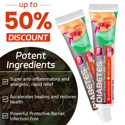 ✨HZA™ Crema per il trattamento forte delle ferite del diabete (👨‍⚕️Allevia il prurito della pelle, riduce gonfiore e dolore, antibatterica e antinfiammatoria, ferite a rapida guarigione, anti-cicatrici e antibatterica)